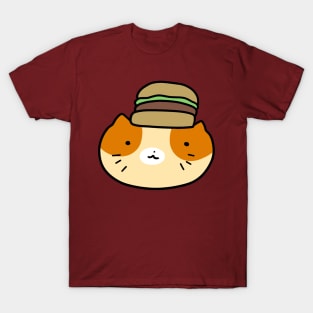 Hamburger Cat Face T-Shirt